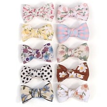 ⓝⓔⓦ【ダルメシアン柄シフォン】ベビーヘアクリップ　キッズヘアクリップ　ヘアゴム ⓝⓔⓦ【ダルメシアン柄シフォン】ベビーヘアクリップ キッズ