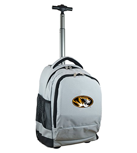Denco NCAA Missouri Tigers Wheeled Backpack, 19-inches, Grey 並行輸入品