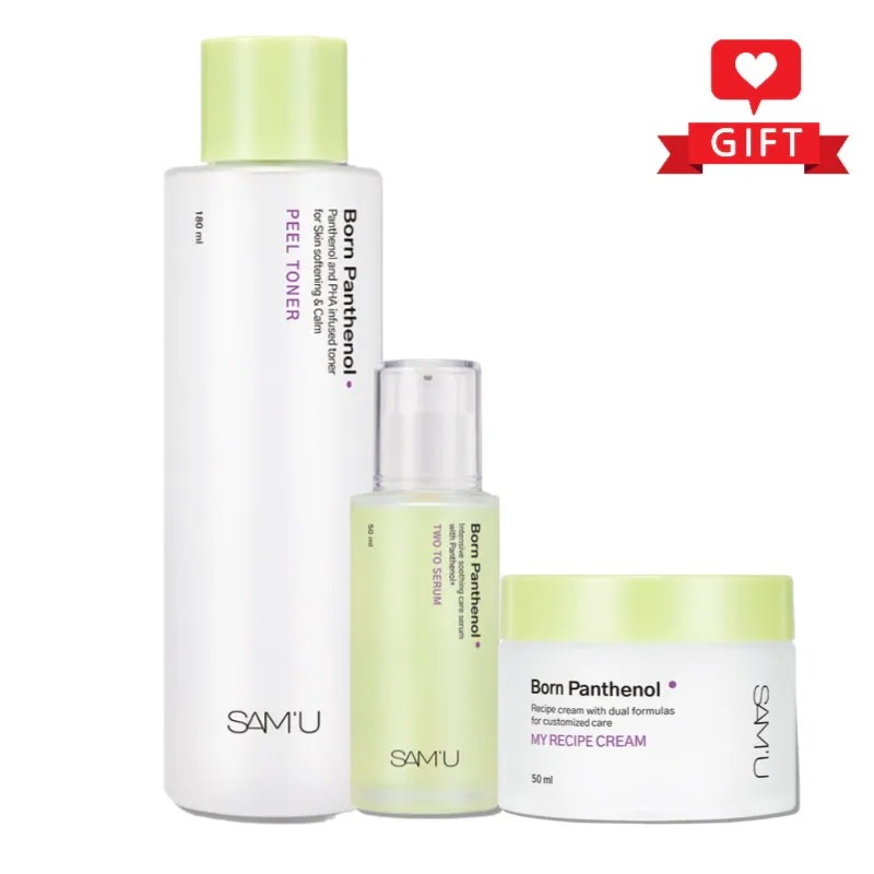 本パンテノール3点セット（クリーム50ml+セラム50ml+トナー180ml） / 敏感肌/肌バリア/水分チャージ/低刺激/乾燥対策