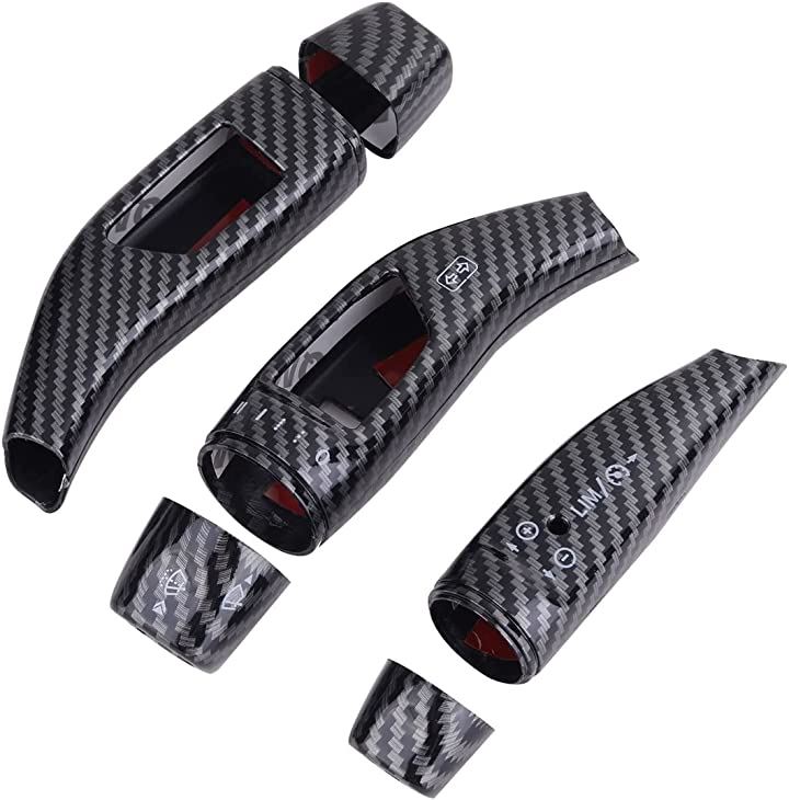 ベンツ用 カーボン ルック シフトレバー スイッチ カバー ガーニッシュ ワイパー ギア GLクラス GLSクラス GL350 GL550 GL63 X166 GLS350d GLS63