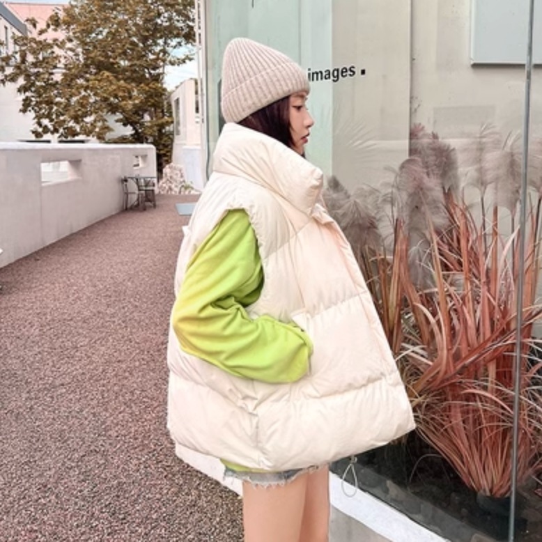 アウター デート ベスト ダウンコート 袖なし ノースリーブ かわいい 大人可愛い きれいめ シンプル カジュアル 大人 上品 おしゃれ お洒落 かっこいい こなれ感 主役級 存在感 春 秋 冬