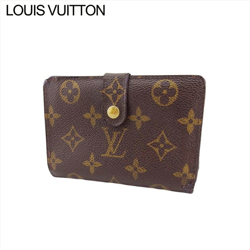 ルイ ヴィトン がま口 財布 二つ折り 財布 ポルトモネビエヴィエノワ M61663 モノグラム LOUIS VUITTON 中古