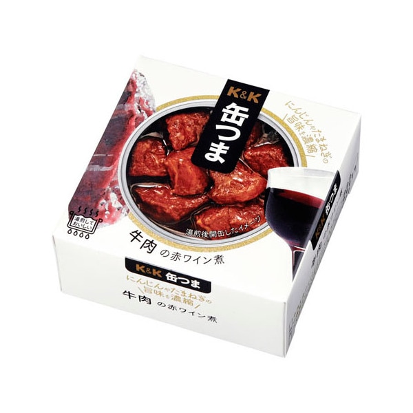 K&K 缶つま 牛肉の赤ワイン煮 100G ×12 メーカー直送