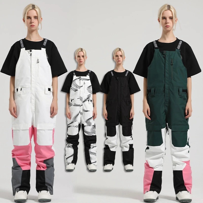 スノーボードウェア スノボウェア ビブパンツ つなぎ オールインワンスキーウェア レディース スノーボード ウェア 韓国風