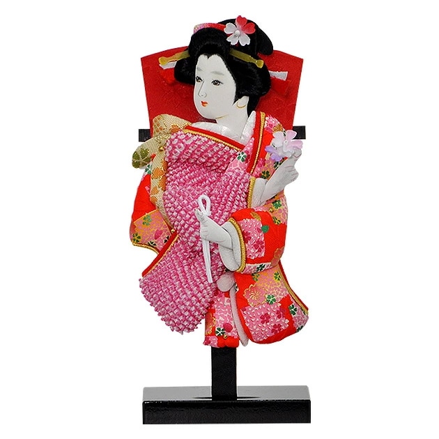 羽子板 初正月 初節句 厄除け 出し飾り かわいい 立体 振袖 道成寺 コンパクト ミニ 新作 秀光 限定品 目玉商品 お買得 人気 ランキング P6147 17,738円