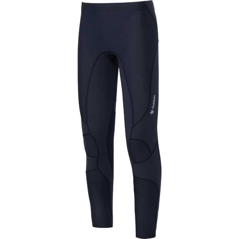 ゴールドウィン　C3fit (シースリーフィット) メンズ インパクトエアーロングタイツ ブラック 1(S) 【返品交換不可】　GC15151
