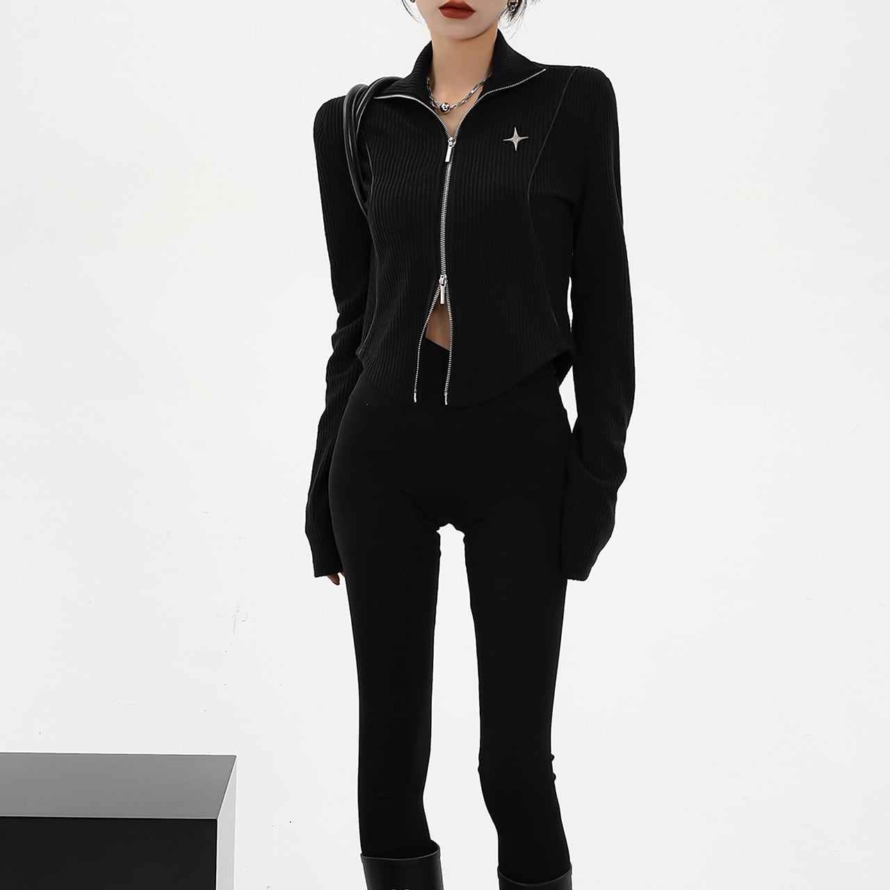 Doubl Zip Tops E5011