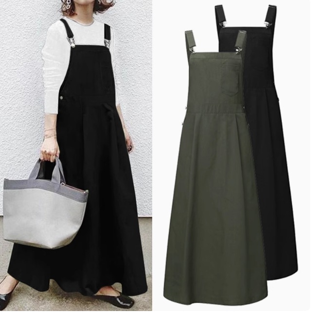 レディース ワンピース サロペット かわいい 上品 おしゃれ かっこいい エスニック ラフ メンズライク マニッシュ ボーイッシュ スポーティー ガーリー ルーズ 個性的 クール モード系 エレガント