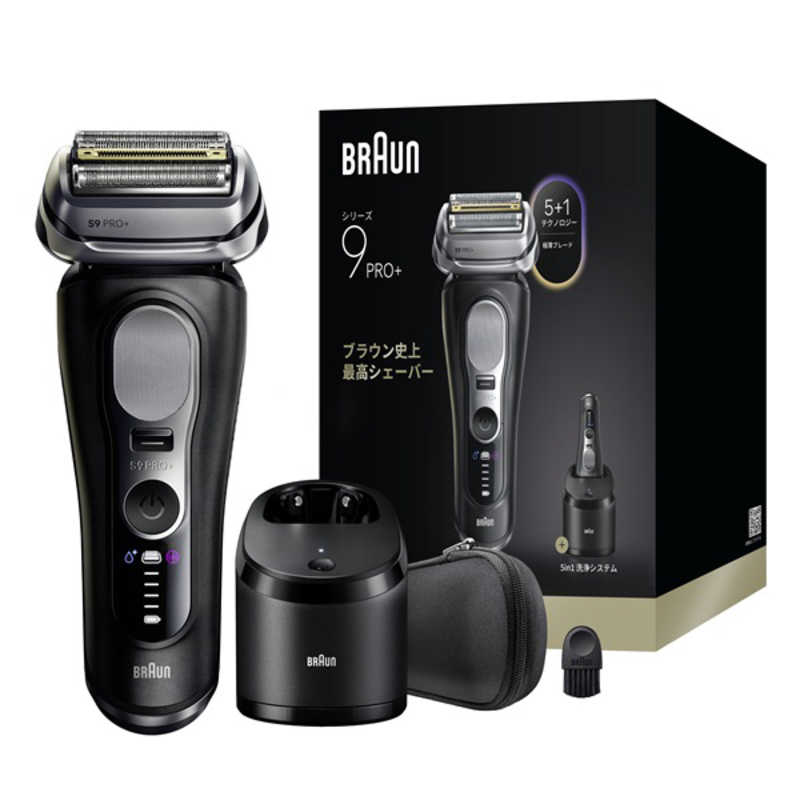 ブラウン　BRAUN　電気シェーバー シリーズ9Pro＋ 5in1洗浄機付きモデル ［4枚刃 / AC100V-240V］　9650CC