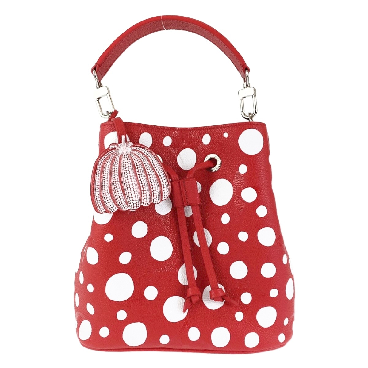 新品未使用 LV×YK ネオノエ BB 草間彌生 日本限定モデル レッド シルバー金具 レザー M46413 2way ショルダーバッグ ハンドバッグ レディース 409980 新品