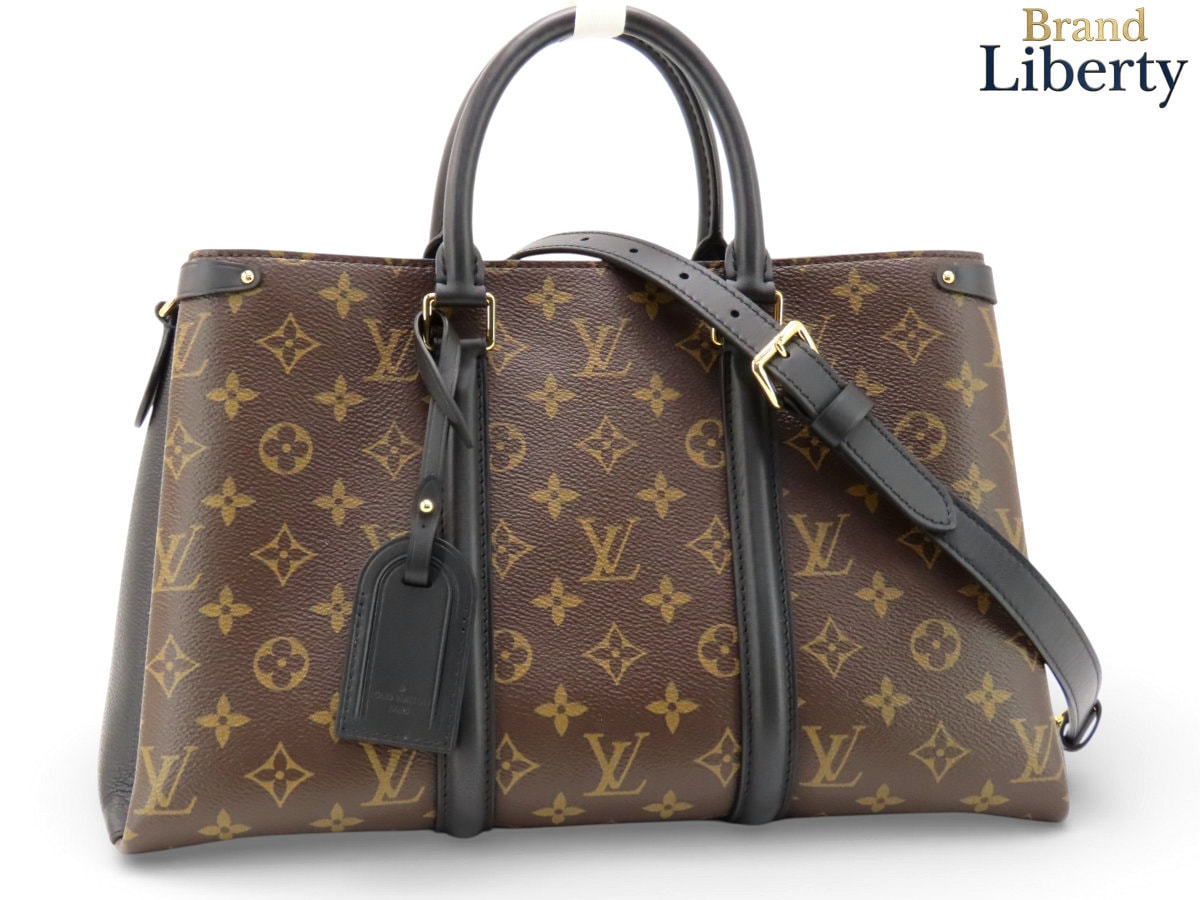 超美品ルイヴィトンLOUISVUITTONモノグラムスフロNVMM2WAYハンドバッグトートバッグショルダーバッグダークブラウンブラックPVCレザーM44817