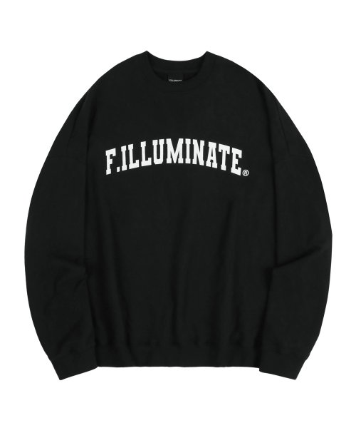 Overfit Arch Logo Sweat Shirt-Black
