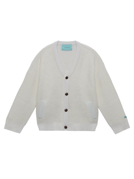 【INSTANTFUNK】 Ms MOHAIR - BLEND CARDIGAN : IVORY