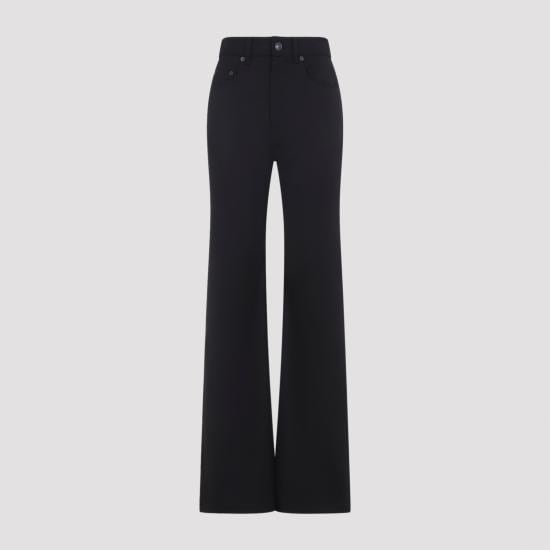 BALENCIAGA Women Straight Pants 850690 TJT21 1000 BLACK