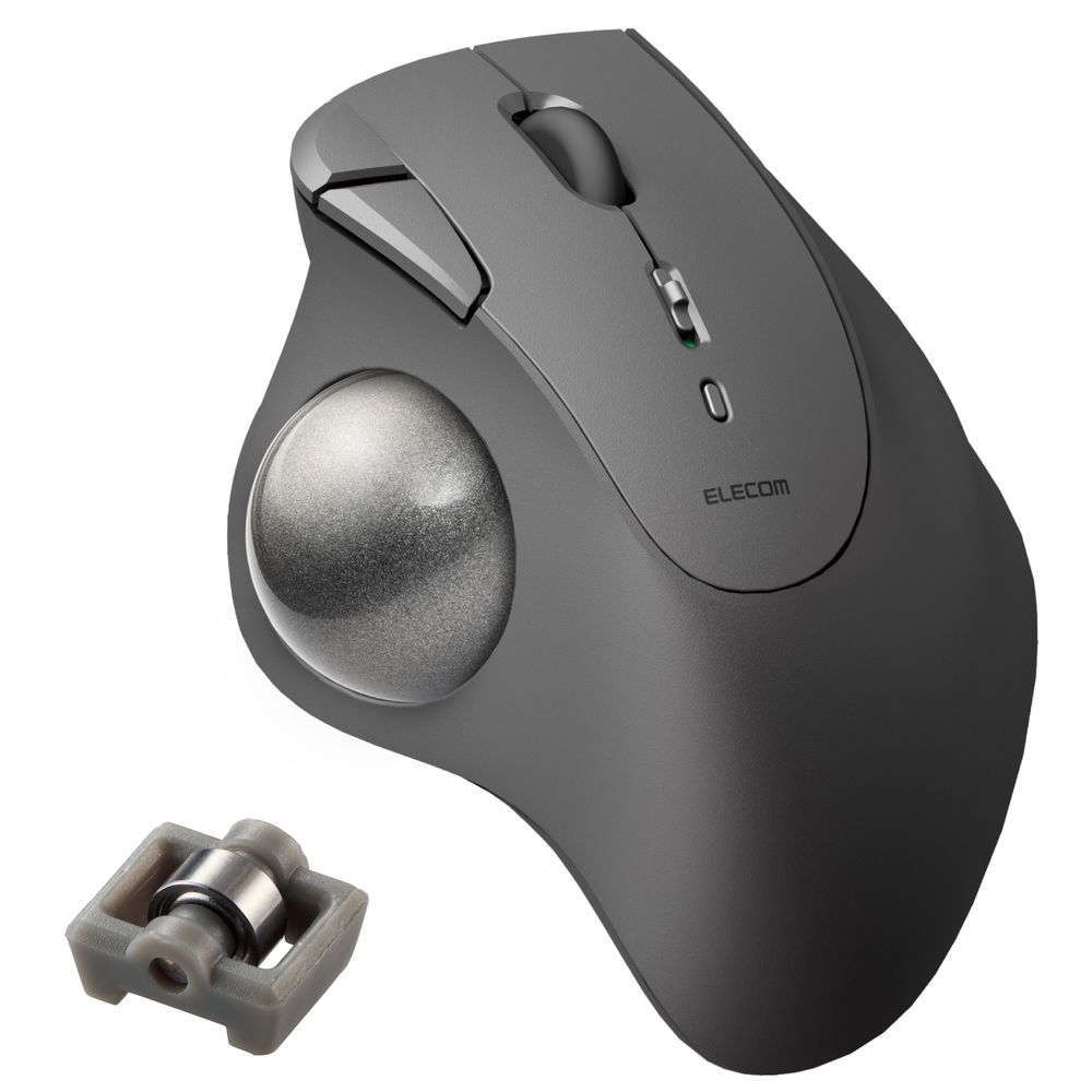エレコム Bluetooth5.0トラックボール IST5ボタン ベアリングモデル（ブラック） MIT11BRBK