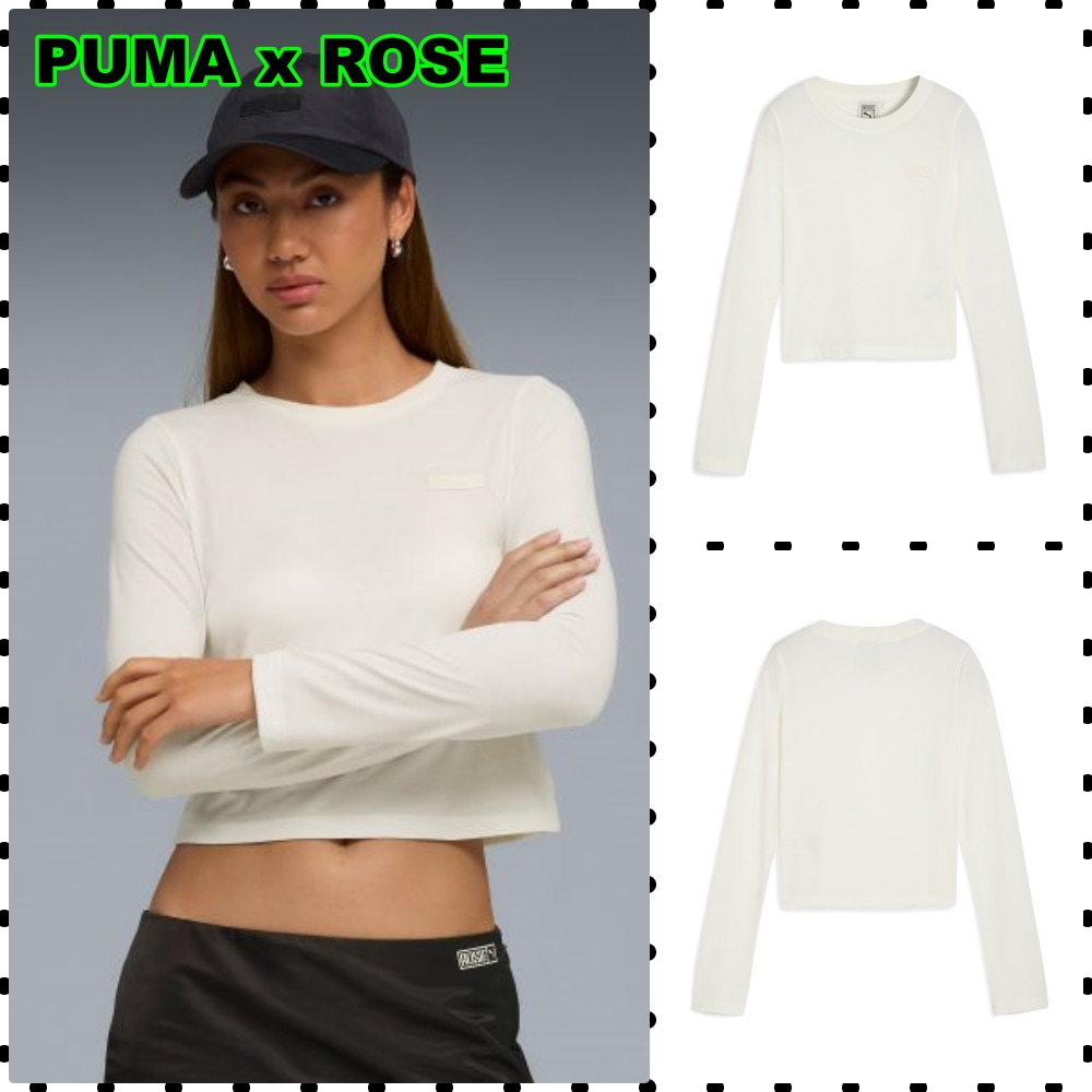 【PUMA x Rose】Puma x Rose Relaxed Mesh Top - Warm White