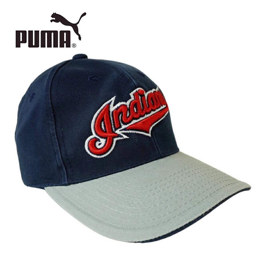 【クリックポスト対応可】男女兼用 キャッププーマ PUMAa.t.a INDIANS STRAPBACK CAPインディアンス ストラップバック キャップBR