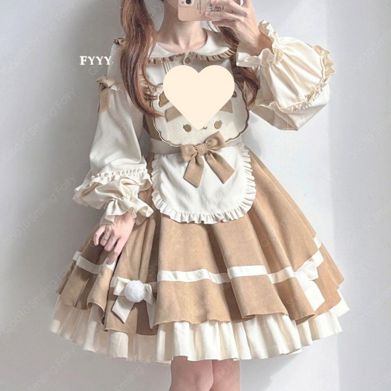 2023新品が激安ロリータコスプレ可愛いプリンセススカートコスプレロリータ可愛いワンピースセット 祭-21