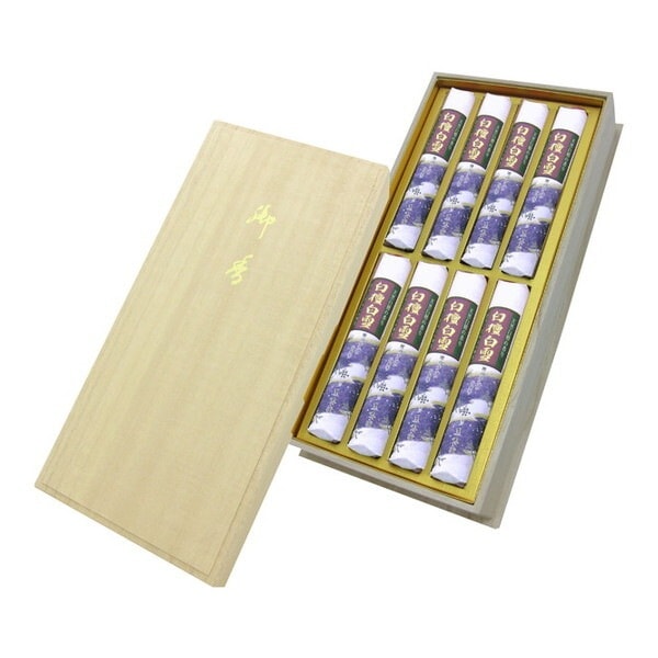 白檀白雪 桐箱 短寸8入 線香