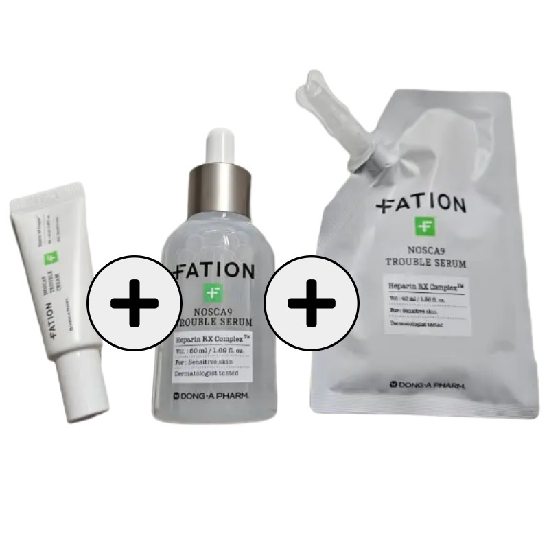 ノスカナイン トラブルセラム 50ml 大容量企画 (+リフィル40ml +クリーム10ml) /韓国 コスメ,花粉 スキンケア,肌 トラブル