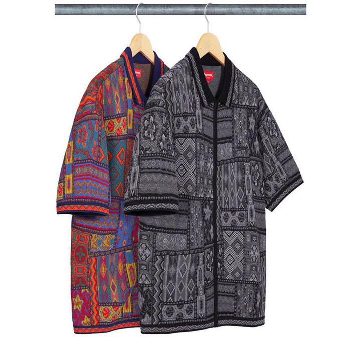 Patchwork Knit Zip Up Polo キント ジップ アップ ポロシャツ 25,350円