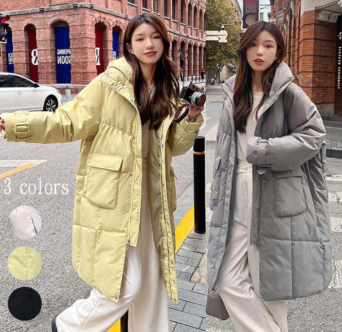 冬服 20代 防寒着 あったか 綿入り フード付き きれいめ 40代 韓国風 中綿コート 通勤 ダウンコート 女性用 大人 レディース OL コート S-XL 体型カバー ダウンジャケット シンプル