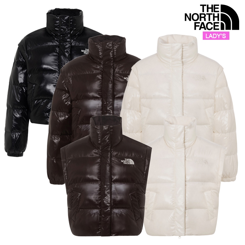 レディース グロシ ディテチャブル RDS ダウン ジャケット NJ1DQ88 日常 デイリー トラベル カジュアル アウトドア 袖取り外し ベスト ジャケット 2WAY