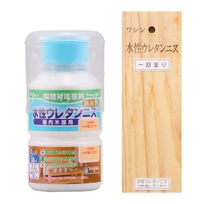 他サイト： ニッペホームプロダクツ　ワシンペイント W水性ウレタンニス(つや消しクリヤー) 130ml　ｽｲｾｲｳﾚﾀﾝﾆｽ130ML_の商品画像