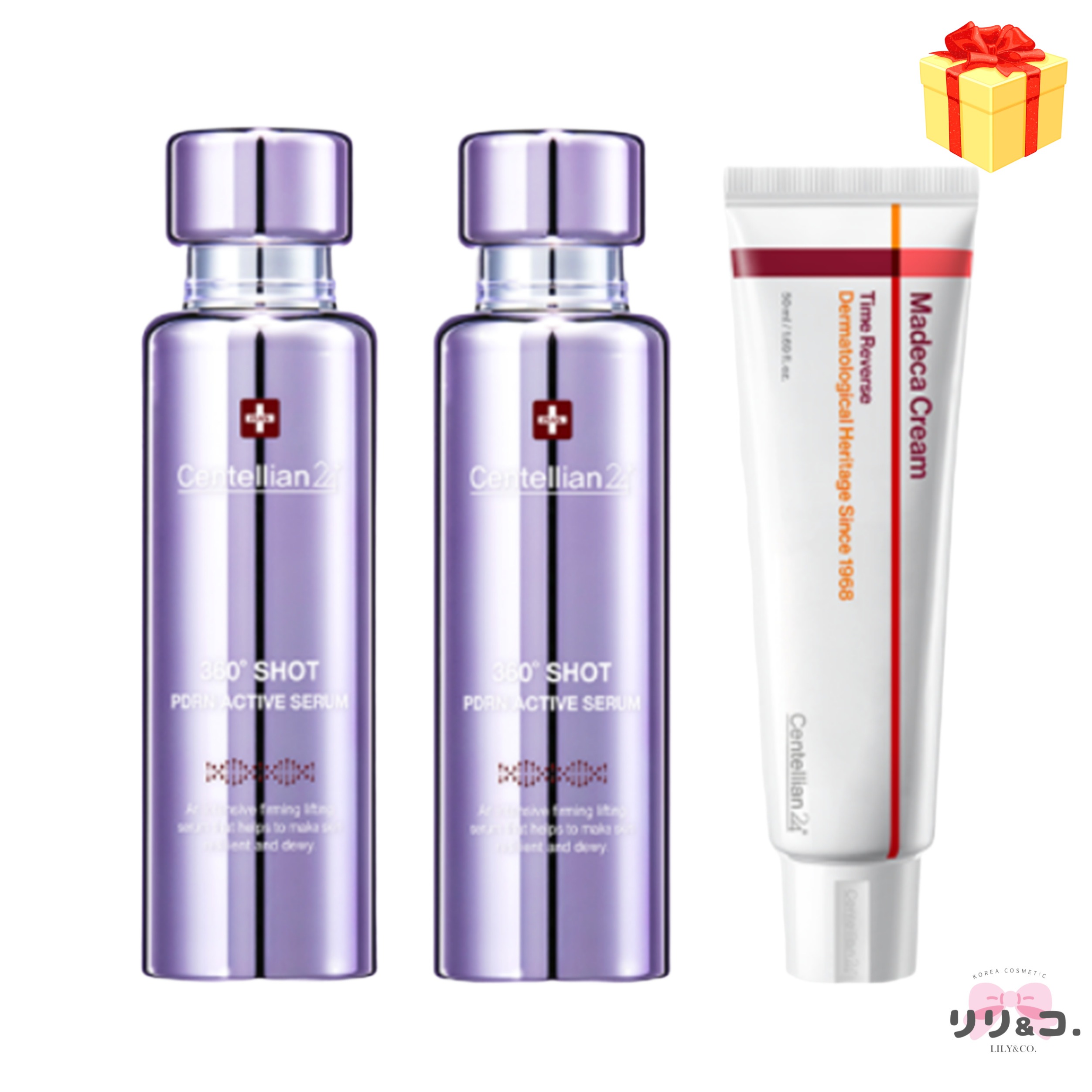 [スペシャルセット] 360度ショットPDRNアクティブセラム 50ml × 2本 ＋ マデカクリームタイムリバース 50ml × 1本 韓国人気 エイジングケア スキンケア 韓国コスメ 毛穴ケア