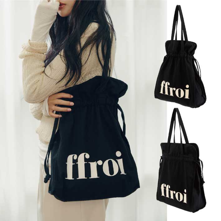韓国人気ブランド eco bag : black edition
