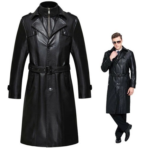 【即日発送】ラム革 コートロング レザージャケット メンズ 革ライダースジャケット 防寒 バイク 皮 カジュアル 裏起毛 暖かい