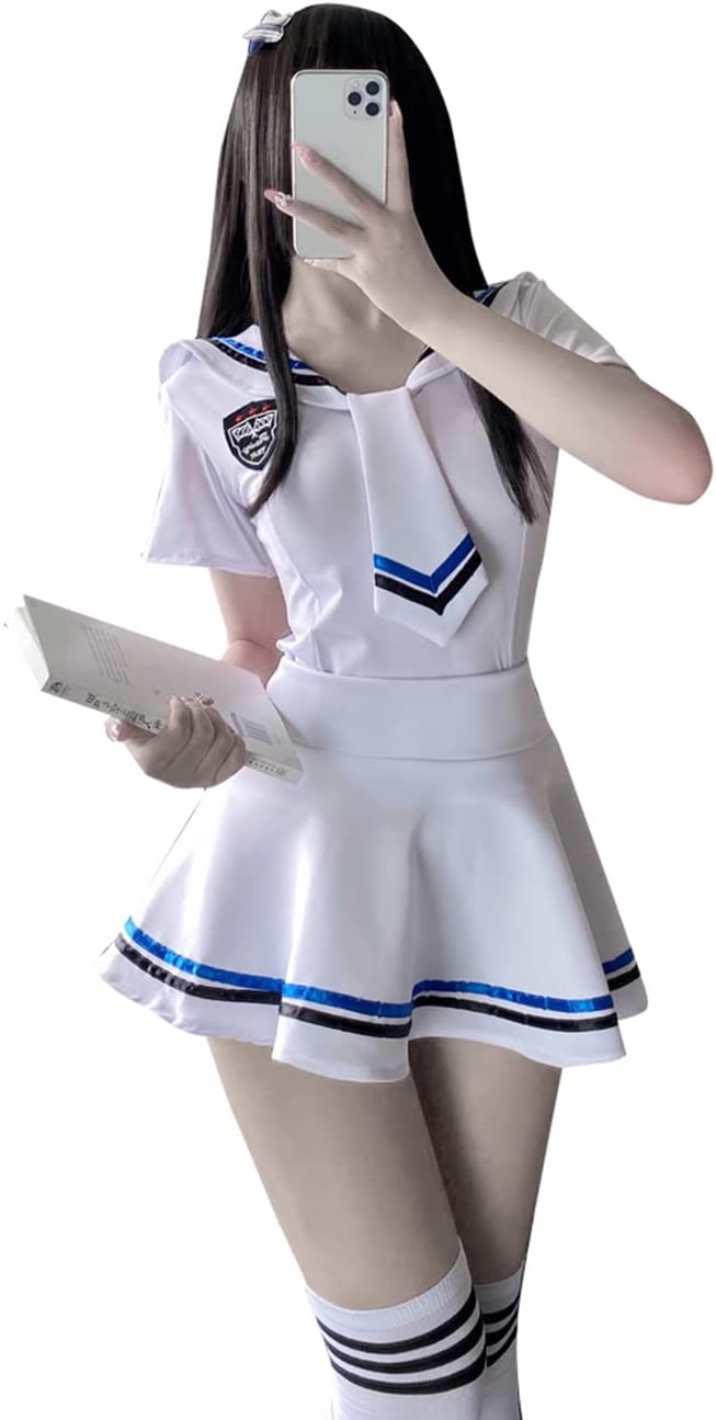 コスプレセクシーセーラー服半袖制服女子制服高校生学生女子高生 エロ可愛いコスプレコスチュームミニスカ