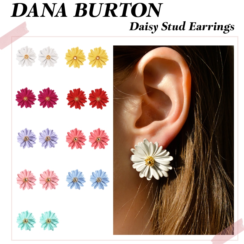 デイジーフラワースタッドピアス(ペア)