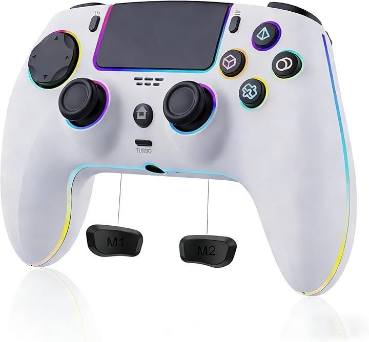 スイッチ コントローラー ゲームパッド 新登場 25時間連続使用 1500mAh大容量 背面ボタン付き マクロ機能 連射機能 Bluetooth 無線接続 (ホワイト)