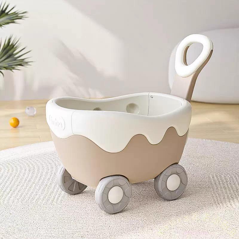 手押し車 おもちゃ箱 ワゴン ベビーウォーカー つかまり立ち 歩行練習 知育玩具 おもちゃ収納 キッズワゴン おしゃれかわいい 赤ちゃん玩具