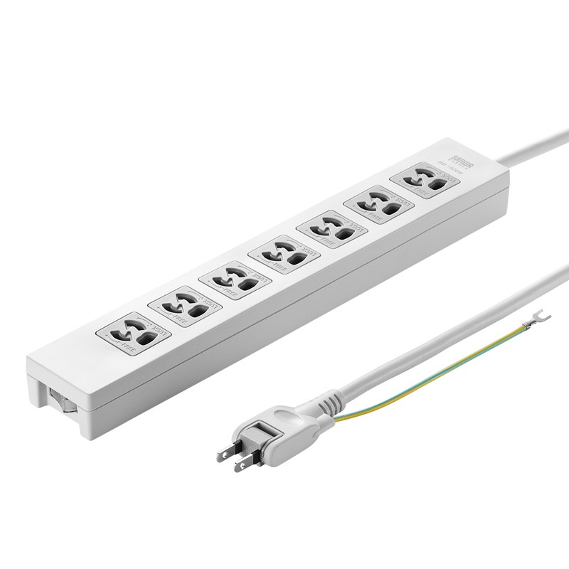 電源タップ 3P 7個口 3m TAP-F37-3ZSR