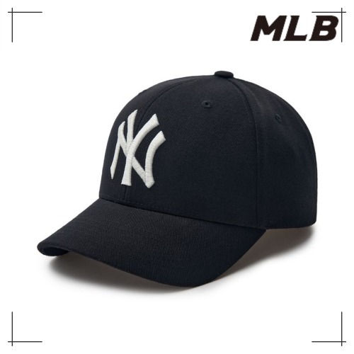 MLB公式正規品 キャップ New Fit Stretch Ball Cap NY (Black)