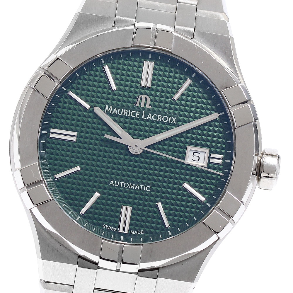 モーリスラクロア MAURICE LACROIX AI6008-SS002-630-1 アイコン オートマティック デイト 自動巻き メンズ _884996【中古】