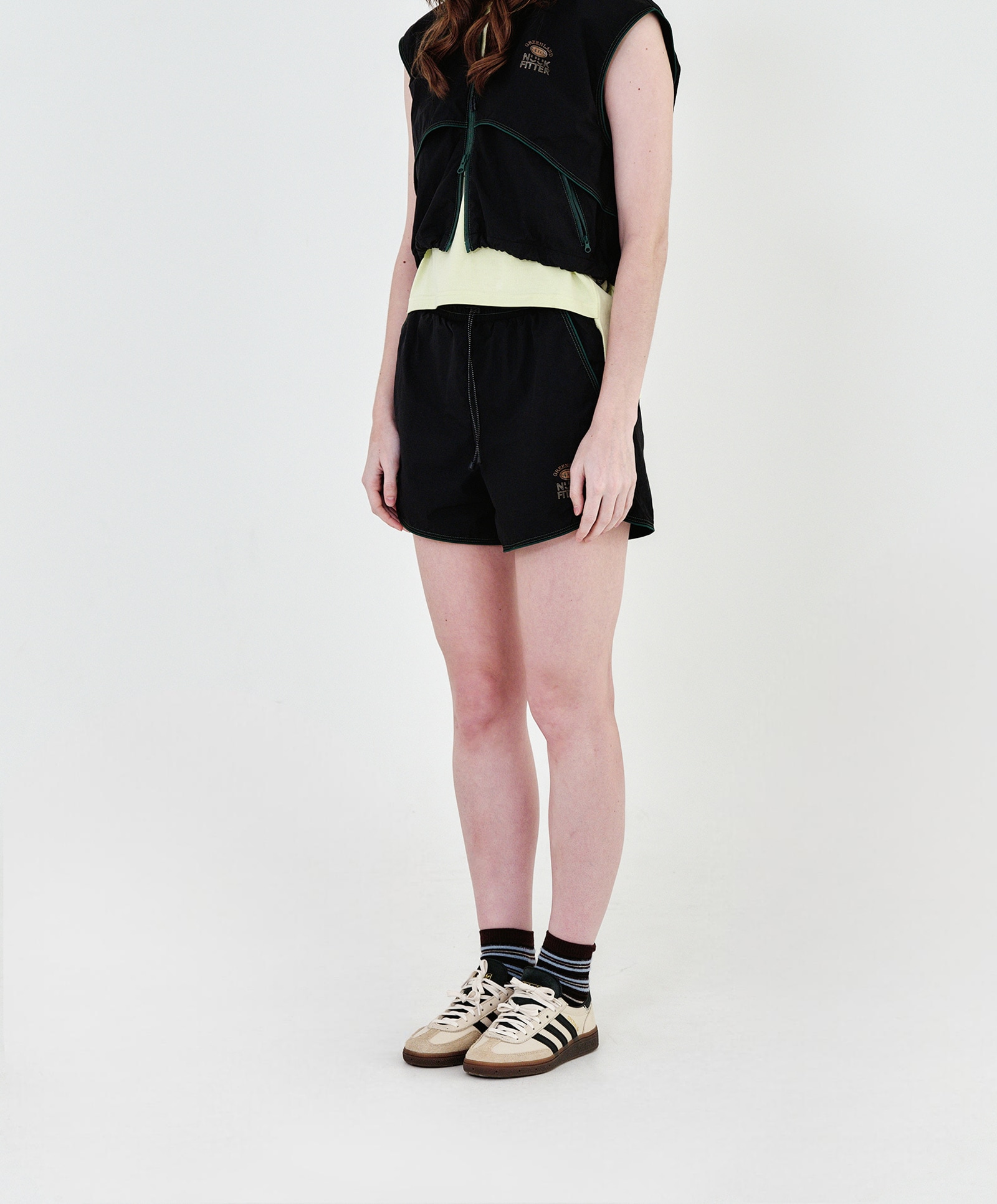 ICE-UP STRING SHORTS_WOMEN [BLACK]