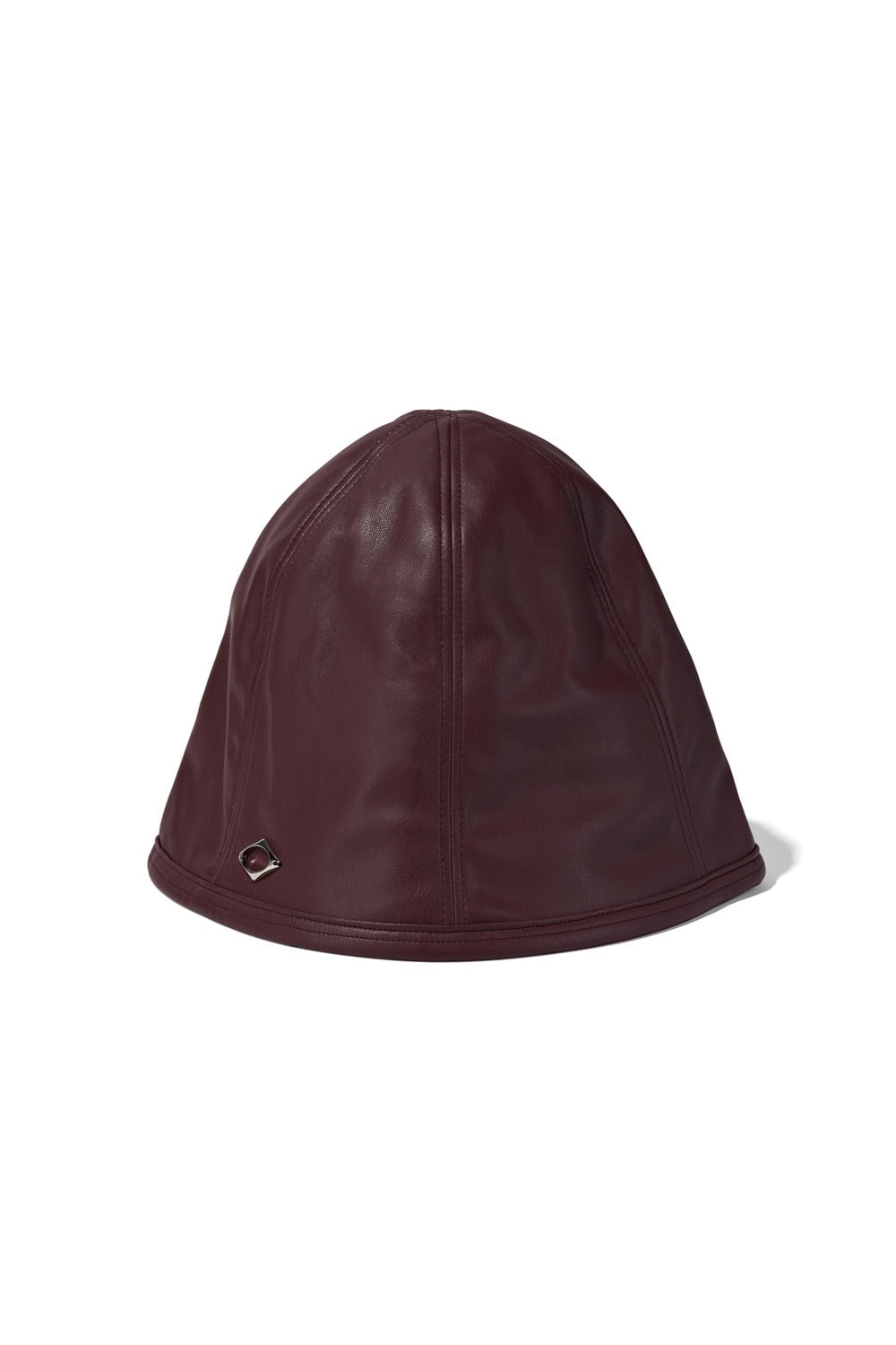 【MISCHIEF】 LEATHER BUCKET HAT : BURGUNDY