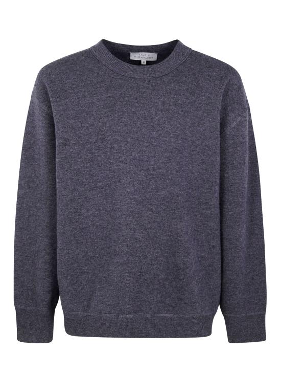 STUDIO NICHOLSON Men Sweater MORAYSN1494 CHARCOALMARL Grey