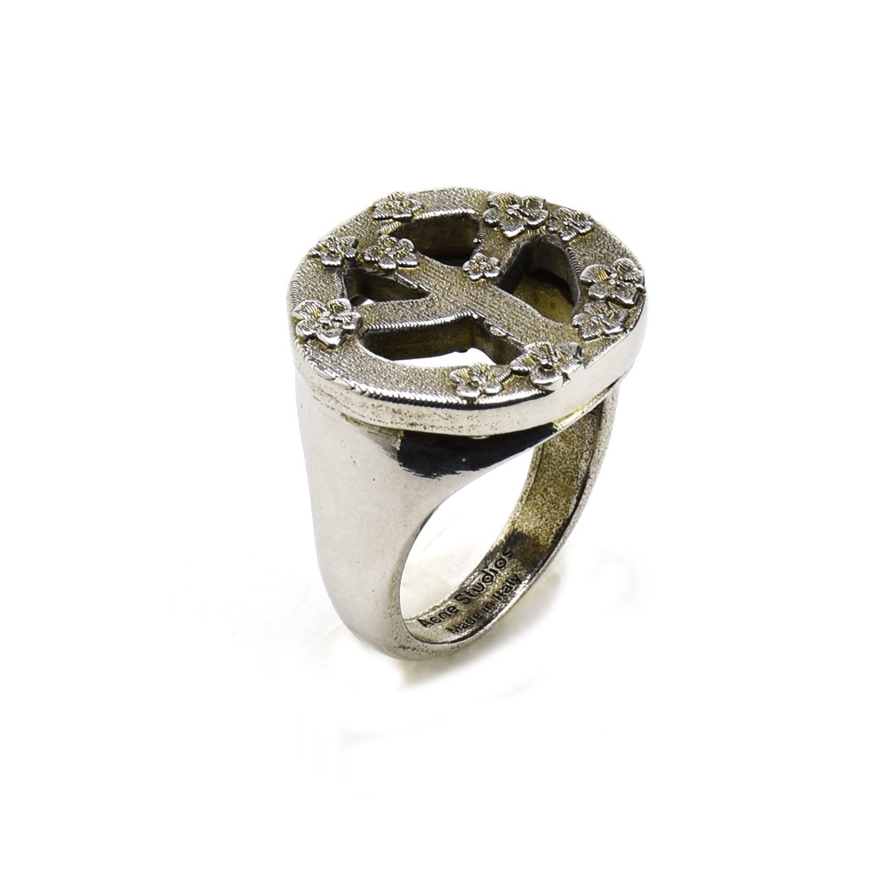 アクネストゥディオズ ピースサインリング レディース 指輪 ジュエリー アンティークシルバー Acne Studios RING[c50268-bwf10]