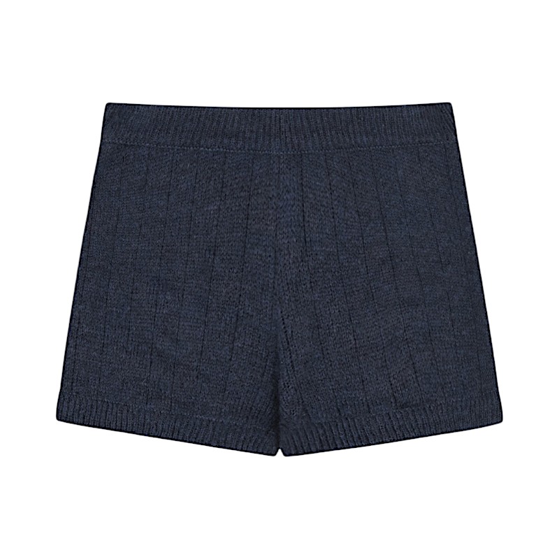 ベーシックニットショーツ Navy 可愛い ディリーファッション ニット 韓国ファッション 韓国ブランド フリーサイズ