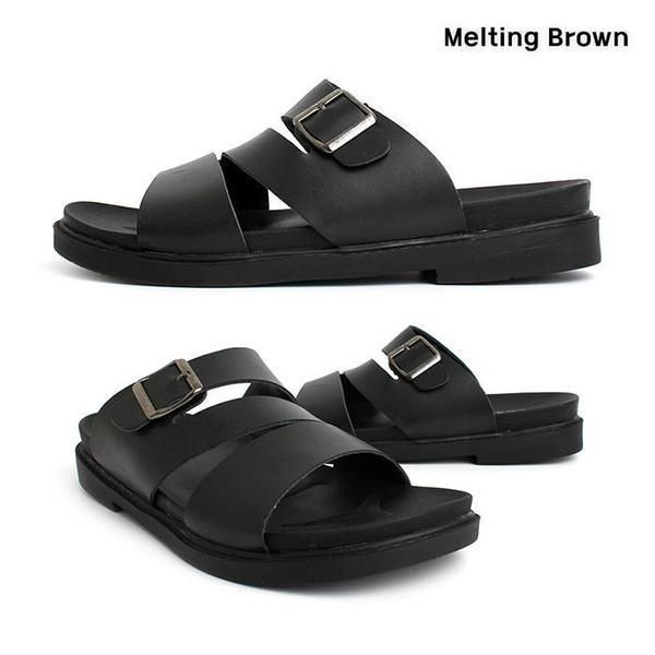 メンズカジュアルクッションバックル付きスリッパ オフィスシューズ 6,980円