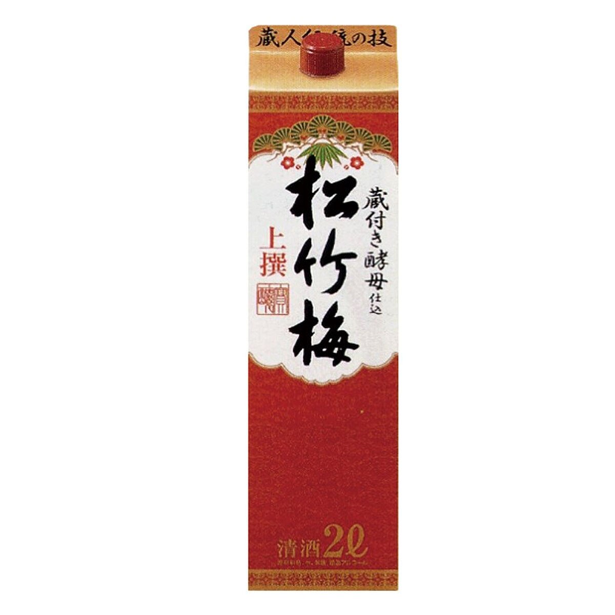 松竹梅 上撰 2L (2000ml) パック 6本入 2ケース(12本)