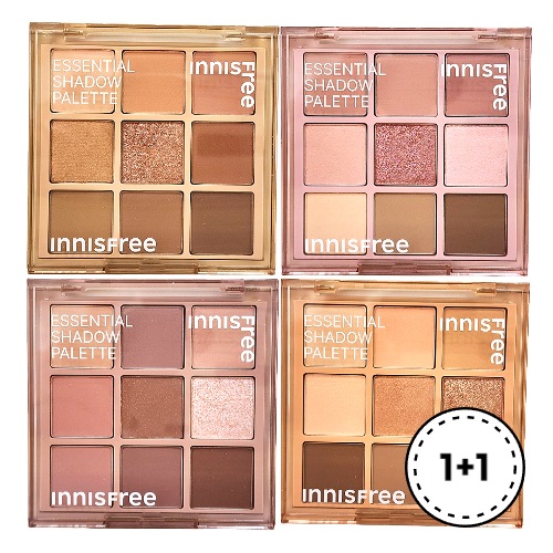 【1+1セット】エッセンシャルニュートラルアイシャドウパレット 捨て色なし ベーシックカラー 韓国コスメ 発色 デイリーメイクに