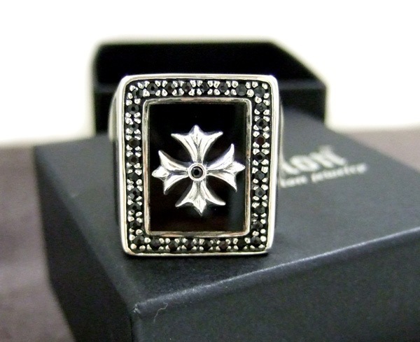 キャプション CAPTION シルバー リング ジルコニア Black R0016 0