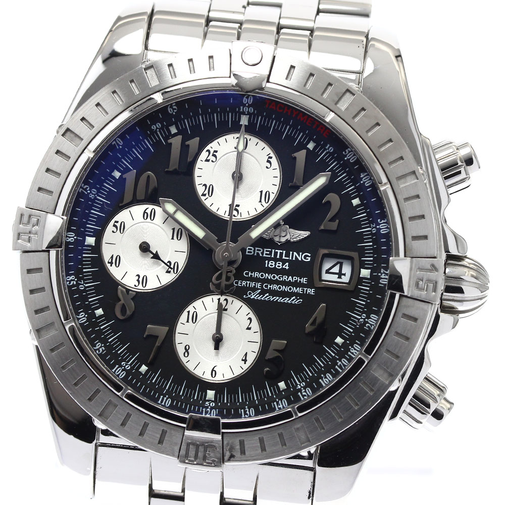 ブライトリング BREITLING A13356 クロノマット エボリューション クロノグラフ デイト 自動巻き メンズ 良品 保証書付き_891770【中古】
