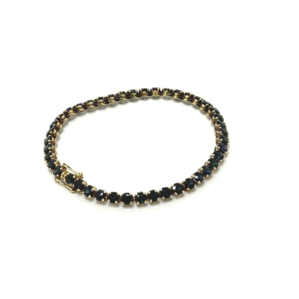 jewelry ジュエリー ブレスレット K14 推定サファイア(石目なし） チェーン 9.3g ゴールド 59,400円
