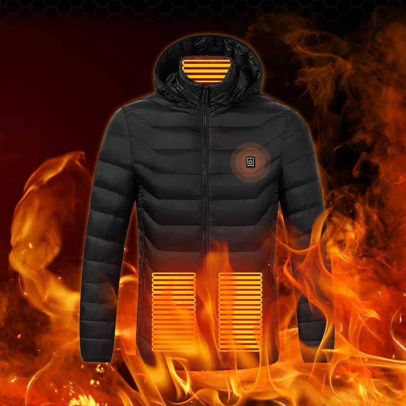 電熱ジャケット ヒータージャケット 防寒対策 男女兼用 3段階温度調整 軽い 水洗い可 アウトドア